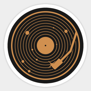 The Vinyl Solar System Sticker